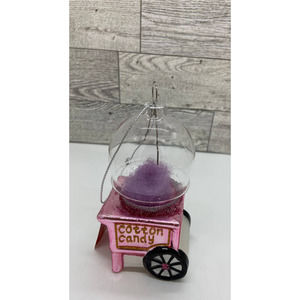 Brand New w/Tags Cotton‎ Candy Machine Glass Ornament
